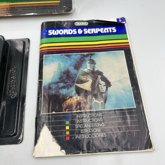 Vtg Intellivision Video Game Swords & Serpents w/ Box Manual & Cartridge IMagic - Picture 10 of 16
